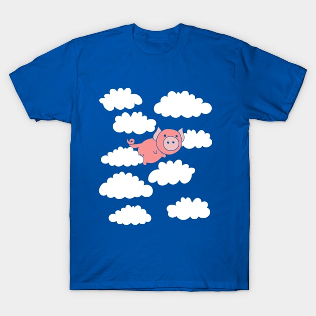 When pigs fly flying pig T-Shirt by bubbsnugg